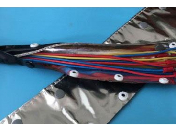 Cable Wrap with Foil Shield, Button Closure