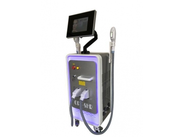 2 Heads IPL Laser Facial Machine for (wrinkle, scar, hair removal, even color, skin toning)