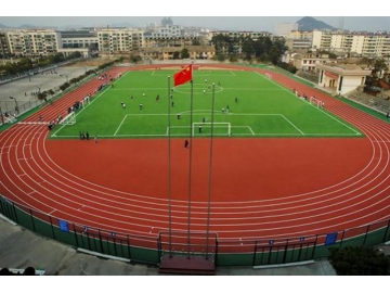 Rubber Running Track with Polyurethane Surface