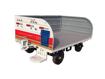 Open Airport Baggage Trailer