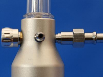 Brass Body Oxygen Flowmeter, wall connection, ABS valve stem