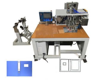 Semi-Automatic File Folder Making Machine                  (Plastic File Folder with Label Spine and Business Card Holder)