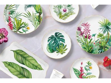 Tropical Plant Pattern Tableware