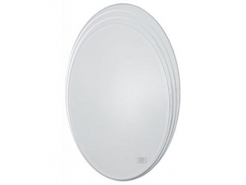 Oval Frameless Bathroom Mirror