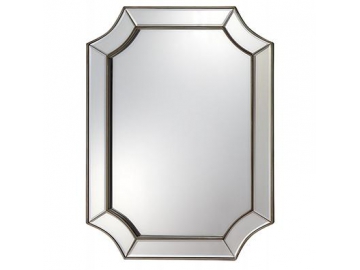 Fiberboard Framed Rectangular Glass Mirror
