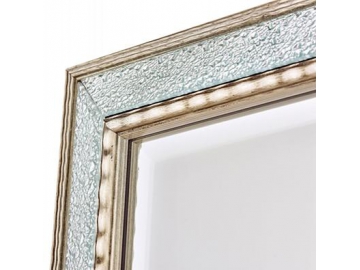 Rectangular Wood Frame Glass Mirror