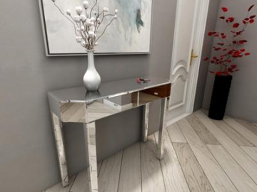 Makeup Vanity and Dressing Table with Glass Mirror
