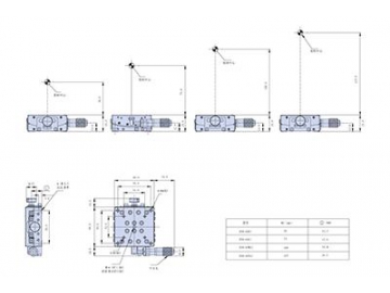Manual Goniometric Stages, Crossed-Roller Bearing
