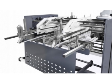 Box and Carton Folding Gluing Line 1100 type Folding Machine