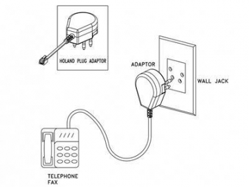 Telephone Adapter  to Netherlands