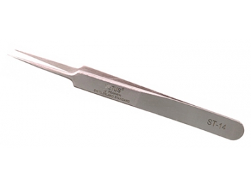 Anti-Magnetic Ultra Fine Point Tweezers, ST Series Stainless Steel Tweezers