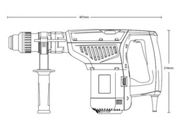 40mm SDS Max Rotary Hammer Drill