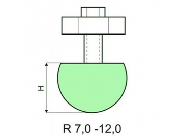 Holder for radius-tools and radius-tools R 7-50, Amada Press Brake Tooling