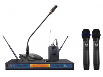 ER-5900 UHF True diversity twin receiver wireless mic system