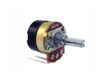 24mm Metal Shaft 500 ohm Rotary Potentiometer with on/off Switch, WH138 Series