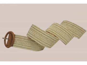Braided Cotton Belt, Straw Belt