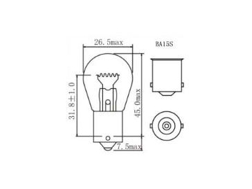 P21W 1156 Signal Bulbs