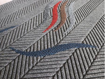 Absorbing dirt & water, tire pattern carpet mat, roll goods