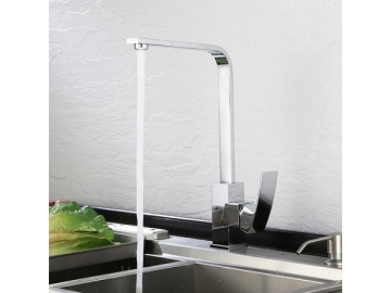 Single handle kitchen faucet in chrome polished  SW-KF006