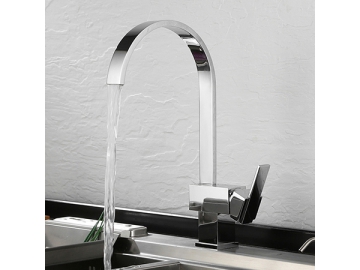 High arc kitchen faucet in chrome polished  SW-KF003