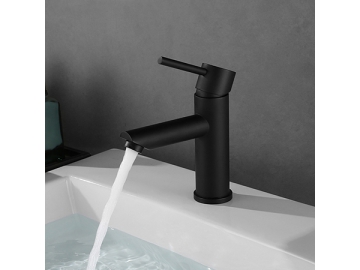 Single handle matte black basin faucet  SW-BFS013(1)