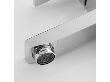 New design single handle basin faucet in chrome polished finish  SW-BFS003
