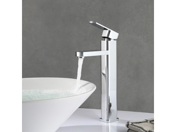 Tall vessel sink basin faucet in chrome polished finish  SW-BFS004(2)