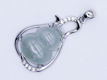 Jade Gourd Pendant, Female Necklace Jewelry