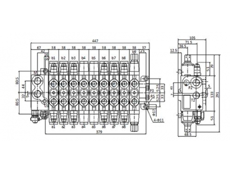LF12  Sectional Directional Control Valve