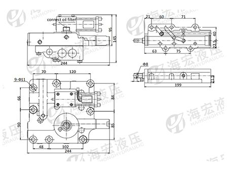 DCCT4/5/6  Forklift Electro-Hydraulic Variable Transmission Control Valve