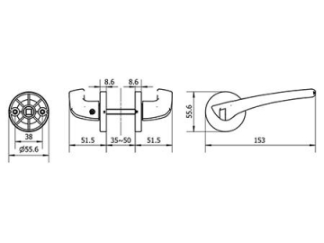 MG1623 Mortise Lever Lock