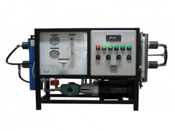 Seawater Desalination System Seawater Reverse Osmosis (SWRO) Desalination System for use on marine vessels
