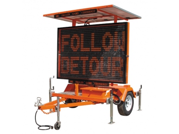 Solar Powered Variable Message Sign (Mobile VMS)