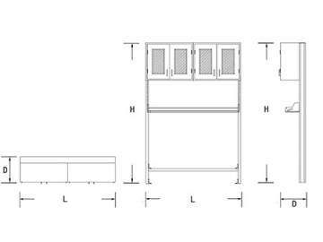 Laboratory Shelving System (Single-Sided)