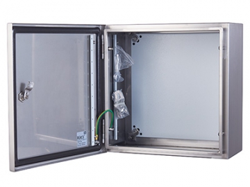Wall Mount Stainless Steel Enclosure, Electrical Enclosure with Turn Latch, Hinged, IP66
