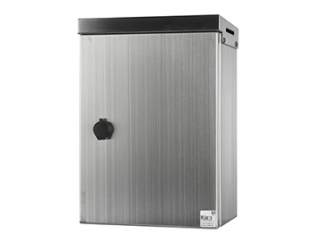 Stainless Steel Enclosure with Double Layer Top, Wall Mounted, Turn Latch, IP66