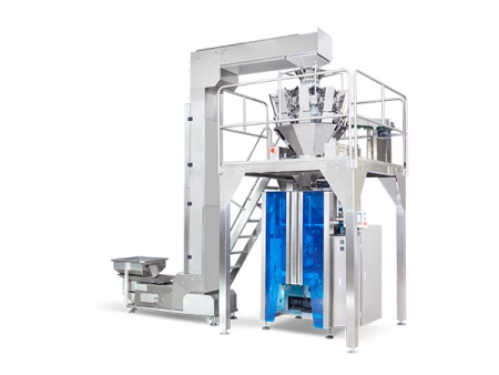 Vertical Form Fill Seal Machine with Multihead Weigher, L4T620-D14T