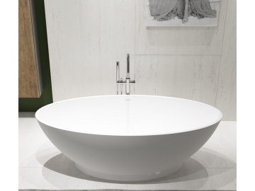 Solid Surface Artificial Stone Freestanding Bathtub PS-8809
