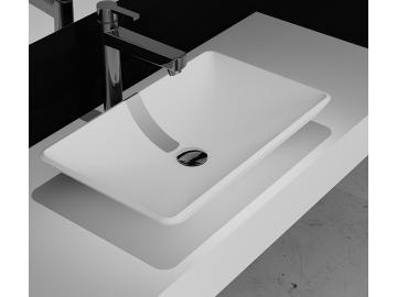 Artificial Stone Freestanding Bathroom Sink PS-2249