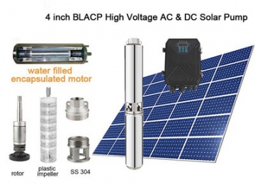 AC/DC Submersible Well Pump, Solar Water Pump