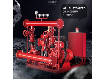 PEDJ series Fire Fighting System  (with Electric Pump, Diesel Pump and Jockey Pump)