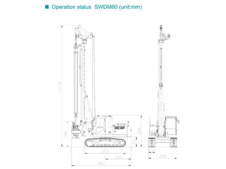 Rotary Drilling Rig, SWDM60