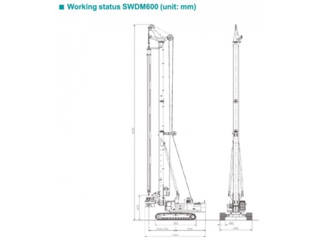Rotary Drilling Rig, SWDM600
