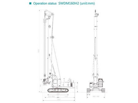 Rotary Drilling Rig, SWDM160H2