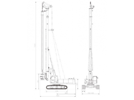 Rotary Drilling Rig, SWDM200