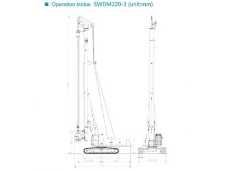Rotary Drilling Rig, SWDM220-3