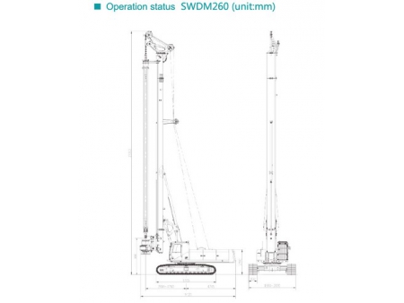 Rotary Drilling Rig, SWDM260