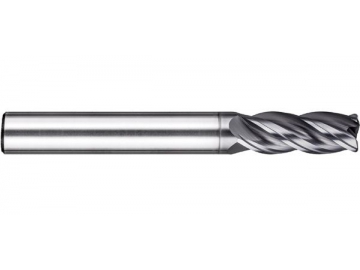 X-R4  High Performance Variable Helix End Mill - Square End - Chamfer - 4 Flutes - Long Neck