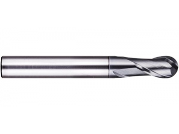 X-B2  High Performance Solid Carbide End Mill - Ball Nose - 2 Flutes
