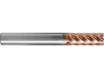 H-SL6  Solid Carbide End Mill for Hardened Steel Machining - Square End - 6 Flutes - Long Flute